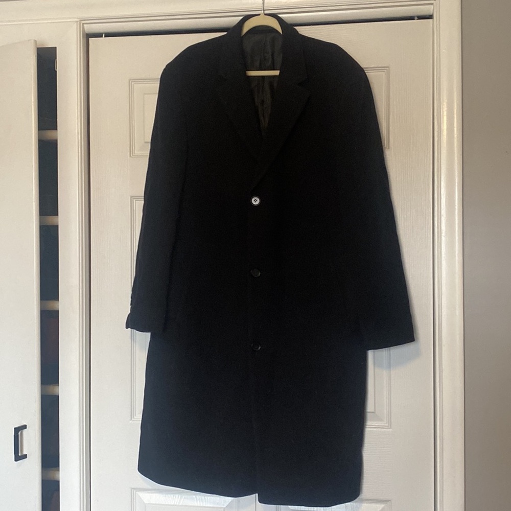 C A L V I N K L E I N Oversized Black Peacoat - image 3